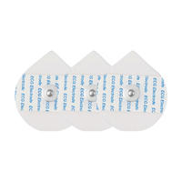 50*43 mm (water drop) ECG Stickers with 3.9mm snap