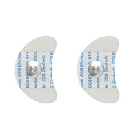 40*22 mm (Crescent shape) Water ECG Electrodes with 3.9mm snap